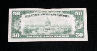 Series Of 1934 U.  S.  Fifty Dollars Federal Reserve Note Cleveland 2
