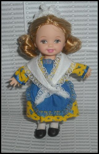Dressed Lfok Kelly Mattel Barbie Doll Blonde Brown Eyes Friends Of Europe Dotw
