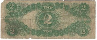 1917 $2 Two Dollar United States Legal Tender Note Red Seal Thomas Jefferson 2
