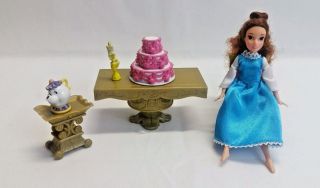 Disney Store Exclusive Princess Belle Mini Doll Playset Beauty & The Beast