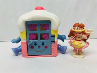 Cherry Merry Muffin Miniature Doll Penny Peppermint With Cupcake House 1980s Toy