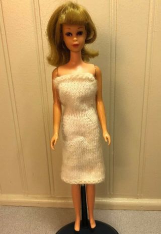 Vtg 1960s Mattel Barbie Straight Leg Mod Francie Doll Blonde W Bonus Clothing
