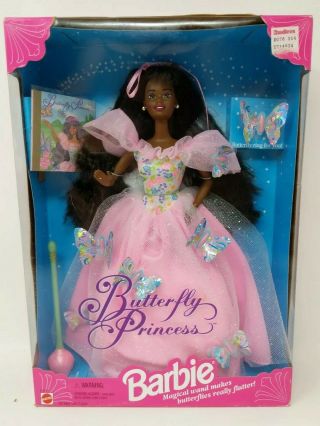 Barbie Butterfly Princess Doll African American 1994 Mattel
