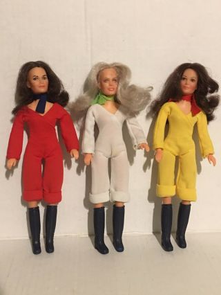 Vintage Hasbro Charlie’s Angels Doll Set 3 Sabrina Jill Kelly Outfits