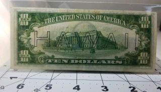 1934 A FRN HAWAII 10 Dollar. 2