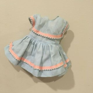 Vintage Blue Pink Dress Fits Muffie 