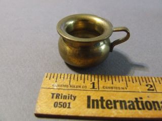 Vintage Miniature Dollhouse Brass Antique Chamber Pot