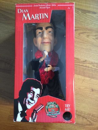 Gemmy 2003 Dean Martin Animated Christmas Singing Figure Collectors Limited Ed.