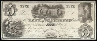 U.  S.  A.  Michigan,  Washtenaw,  Bank Of,  Ann Arbor $3 A,  May 9,  1836 Unc