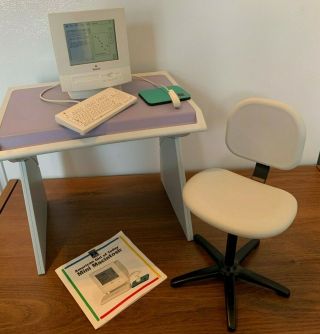 1996 American Girl Of Today Desk,  Chair,  Mouse Pad,  Mini Macintosh