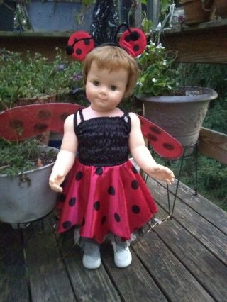 Cute Halloween Lady Bug Outfit ❤️ Altered For Penny & Patti Play Pal 32 " - 36 "