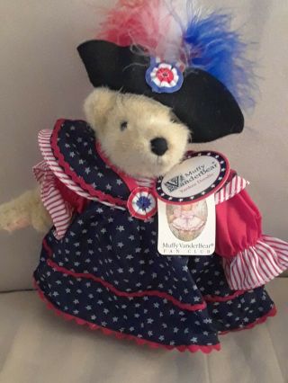 1992 Muffy Vanderbear Yankee Doodle Patriotic 8 " Plush Vintage Teddy Bear