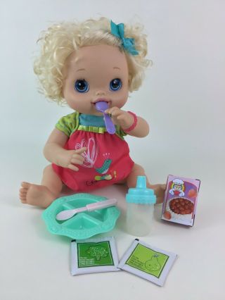 Baby Alive Doll My Baby Alive Interactive Blonde Eats Poops Hasbro 2010 2 2