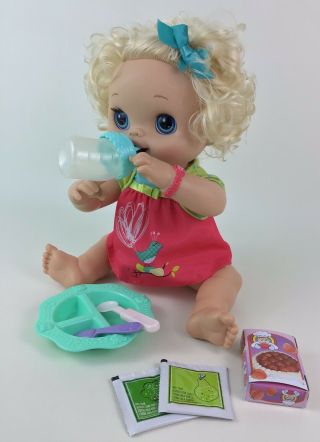Baby Alive Doll My Baby Alive Interactive Blonde Eats Poops Hasbro 2010 2 3