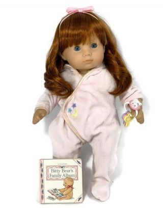 American Girl Bitty Baby Custom Ooak Girl Red Hair Blue Eyes With Clothes Outfit