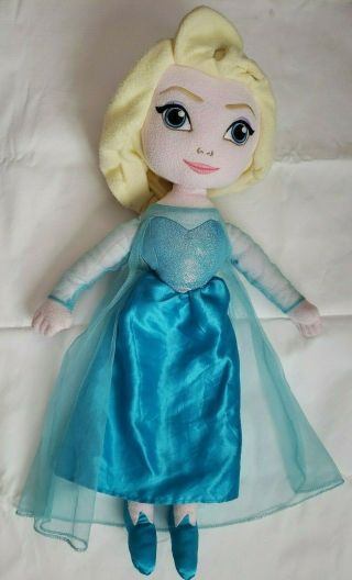 Elsa Frozen Singing Plush Doll Avon Let It Go Musical Cuddle Pillow 26 "