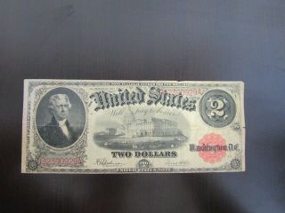 1917 Series $2 Two Dollar United States Treasury Jefferson