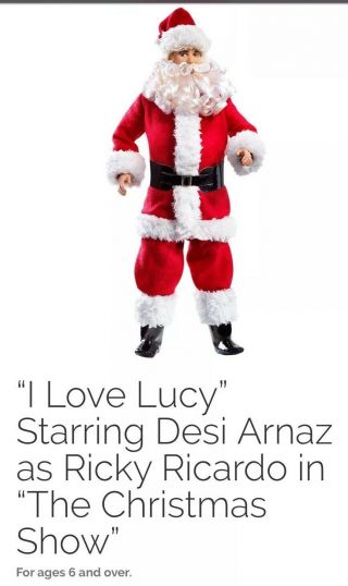Barbie I Love Lucy The Christmas Show Santa Claus Ricky Ken Doll Desi Arnaz