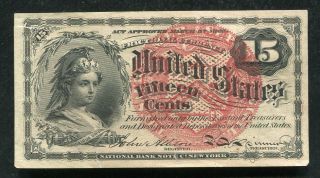 Fr.  1267 15 Fifteen Cents Fourth Issue Fractional Currency Note Extremely Fine