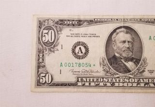 West Point Coins 1969A $50 Federal Reserve Note ' A ' Boston Star Note 3