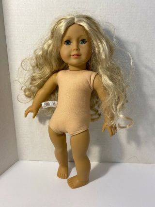 American Girl Doll Be Forever Caroline Abbot Long Blond Hair Blue Eyes 18 " Doll