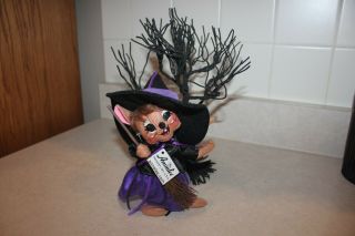Annalee 6 " Halloween Purple Witch Mouse - With Tag 301110