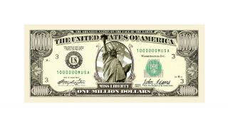 1000 Traditional Million Dollar Fake Bills - (one thousand 1,  000) 2