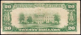 1929 $20 First NB of SOUTH BEND,  IN National Banknote B007429A 3