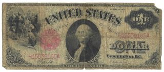 $1 1917 Large Size United States Note Legal Tender Fr 37