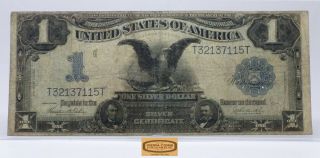 Fr.  233 1899 Black Eagle Silver Certificate Dollar $1,  Few Pin Holes 17122