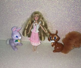 Disney Princess Mini 6 " Doll - - - - Sleeping Beauty Aurora Animal Bunny & Squirrel