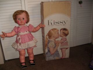 1961 Ideal Kissy Doll Outfit Blonde With Box/directions