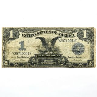 Series 1899 $1 One Dollar Silver Certificate - Black Eagle - Large Bill
