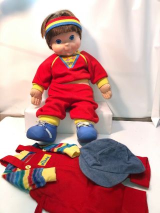 Hasbro My Buddy Doll 1985 Brown Hair Blue Eyes Complete With Extra Outfit