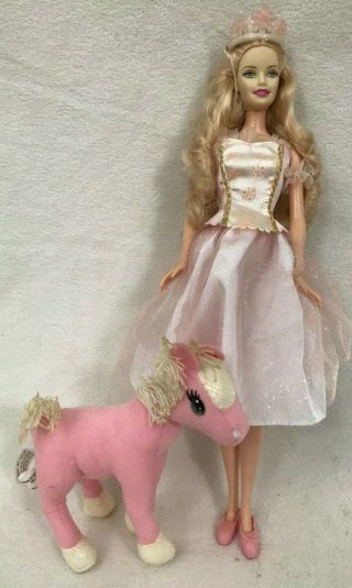 Nib Barbie In The Nutcracker Doll With Pony Great For Ooak