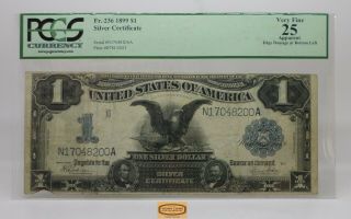Fr.  236 1899 Large Black Eagle Dollar,  Pcgs Vf 25 Details - 17180