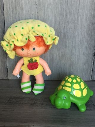 Vintage Strawberry Shortcake Apple Dumplin & Pet Tea Time Turtle