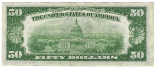 $50 1934 Federal Reserve Note Atlanta GA FR 2102a - F DGS 2