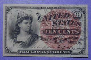 10 Cent Fractional Currency Fourth Issue Fr - 1261 Cu