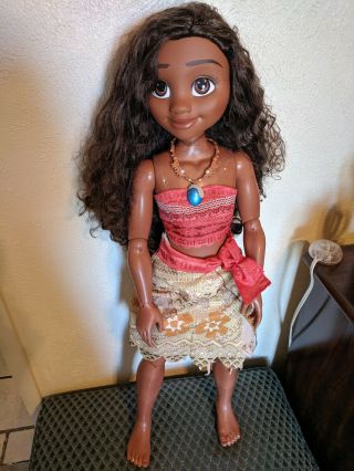 Disney Princess Life Size Doll 32 " Moana.  No Box