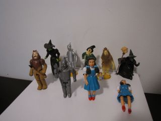 1980 " S Wizard Of Oz Figures - 9 Of Them - Dorthy,  Witch,  Tin Man,  Scarecrow,  Lion