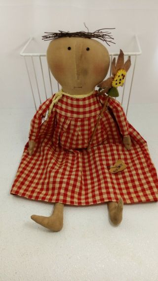Miss Daisy Primitive Rag Doll