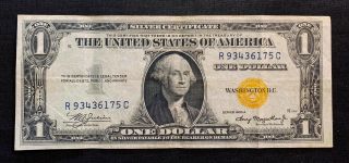 1935a $1 Gold Seal North Africa Silver Certificate - Usa