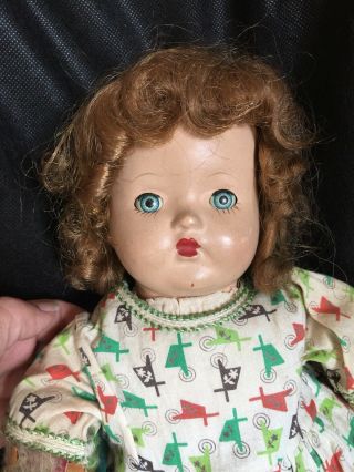Vintage Unmarked Composition Cloth Baby Doll Repurpose