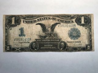 1899 $1 Silver Certificate Large Size Us Note - F,  See Photos