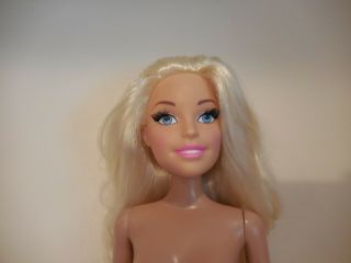Barbie 28 " Just Play My Size Best Friend Mattel Nude Blond Long Eye Lashes 2013