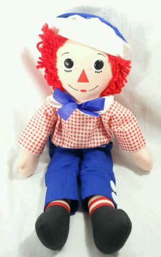 Vintage Knickerbocker Raggedy Andy 18 " Doll