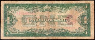 SCARCE Fine 1928 $1 RED SEAL US Note A00994126A 3