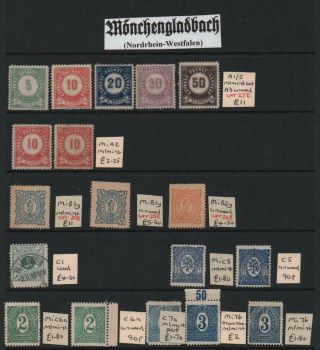 Germany: Local Issue Examples - Ex - Dealers Stock - 4 Sides Of Page (27725)