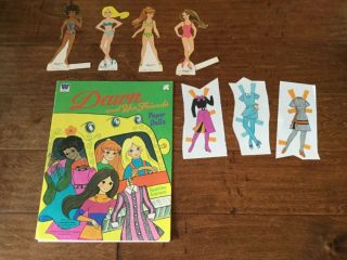 Vintage 1972 Dawn And Her Friends Paper Dolls Cut
